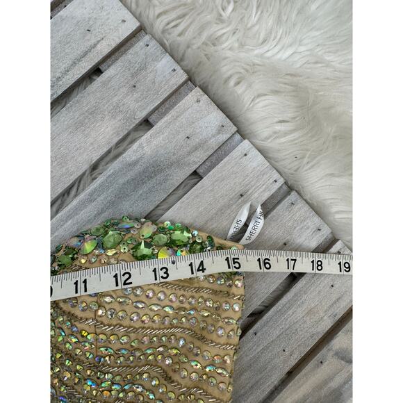 Sherri Hill Sadie Robertson Rhinestone Beaded Strapless High Low Flowy Dress - Picture 9 of 11